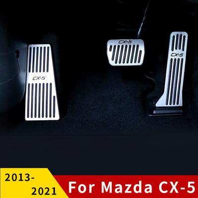 Pro Mazda CX5 CX-5 KE KF 2013-2017 2018 Auto Plynový pedál Brzdový pedál Opěrka pedálu Podložka pedálu Bez krytu vrtáku Příslušenství