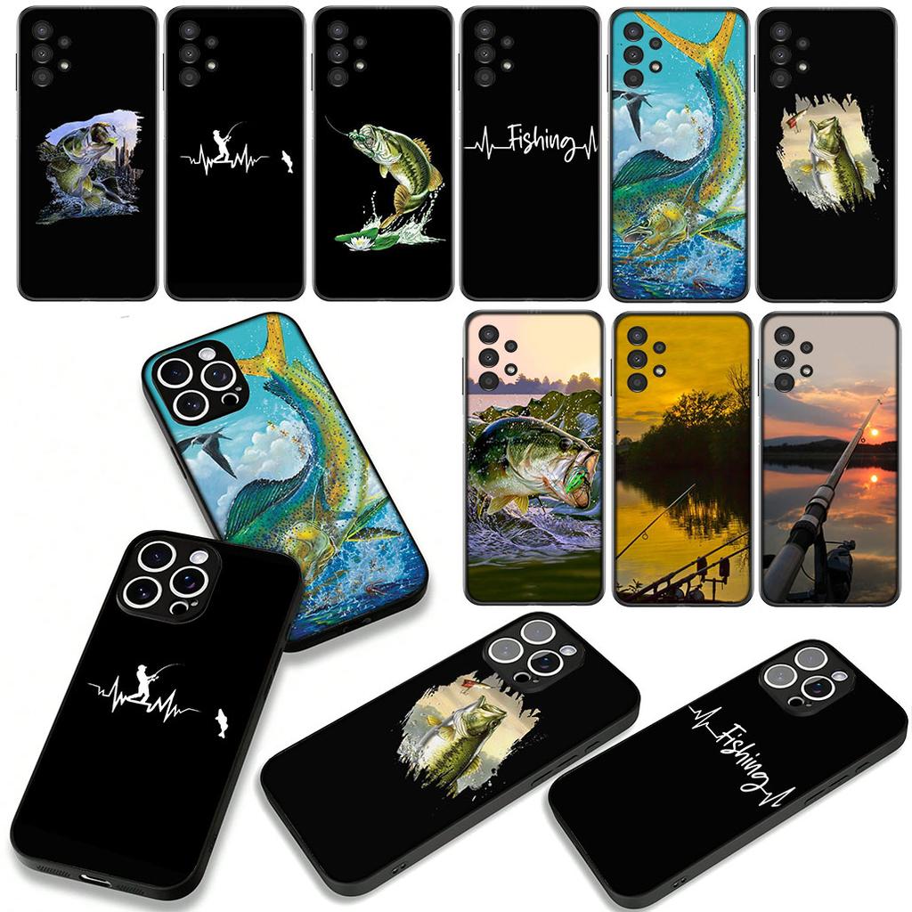 Activities Fly Trout Carp Fishing Rod Fish Cover Phone Case for OPPO A18 A16 A17 A38 A54 A40 A60 A80 A78 A79 A57 A55 A96 A15 A53