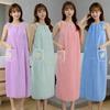 Extended Bath Towel Wearable and Wrappable Adult Bathrobe Casual Home Wear No Shedding No Fading Soft Absorbent Pure Cotton Sweet Cute