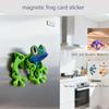3D Printed Magnetic Frog Coloful 12.3Cm/5In Lifelike Movable Frog Magnet For Fridge Articulated Magnetic Refrigerator Sticker