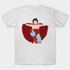 Men Black Print T-shirt Nacho Libre No-Cut Transfer Paper Print Cotton Tshirt