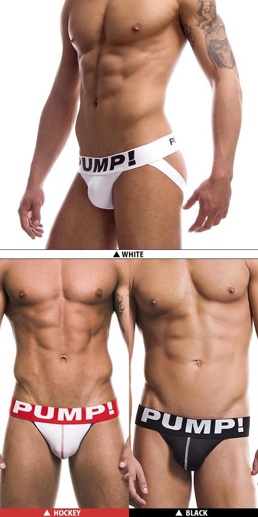 Jock Strap Butt Crack Supporter M WHITE [Pump!] Men's