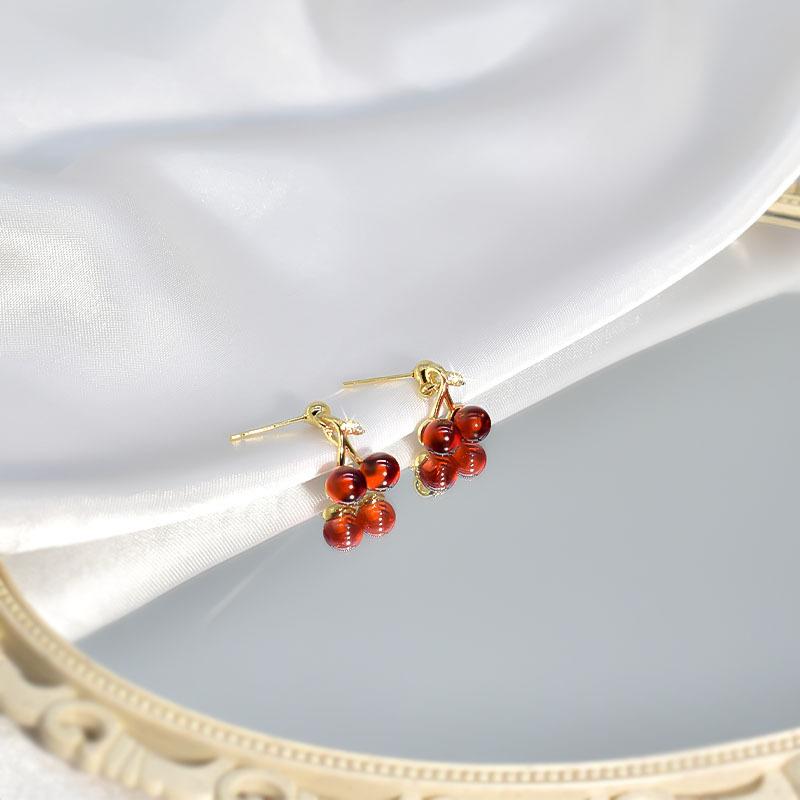 Cherry Necklace Women'S Light Luxury Design Sense Summer Delicate Clavicle Chain Year Neck Chain