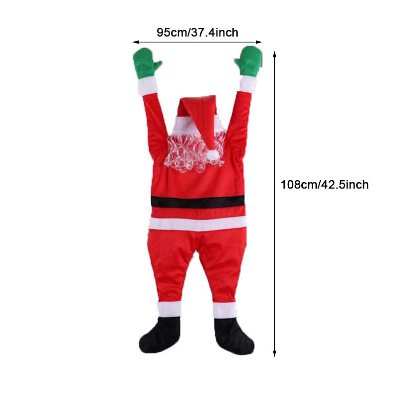 

Santa Claus Decoration Santa Climbing Window Door Christmas Props New Year Hanger Decoration Christmas Toys 108cm