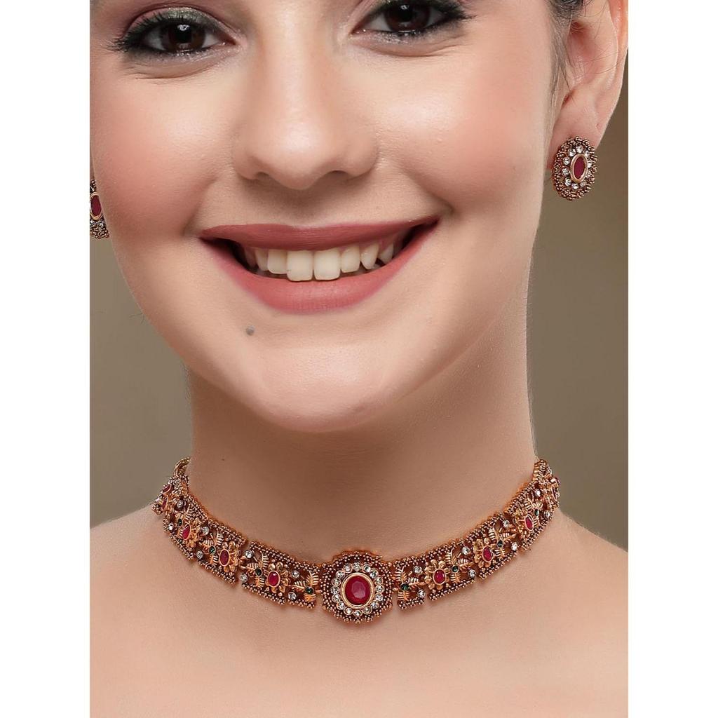 Latest Stylish Design Fancy Traditional Necklace Jewellery Set for Women