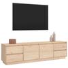 814319 vidaXL TV Cabinet 176x37x47.5 Cm Solid Pine Wood