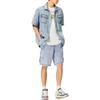 Li Ning X Marvel Collaboration Disney Series Sports Casual Simple Shirt Men Shirts Blue ASHS909-2