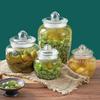 Large Capacity Pickle Jar Vacuum Sealed Glass Food Storage Container Thickened Glass Jar  Household