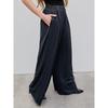 Pantaloni larghi con elastico in vita e gamba larga, casual da donna, taglie forti