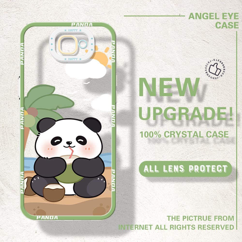 Stoßfeste Cartoon-Muster-Kristall-Handyhülle, transparent, weich, vollständiger Kameraschutz für iPhone, Samsung, Redmi, OPPO, Realme Vivo