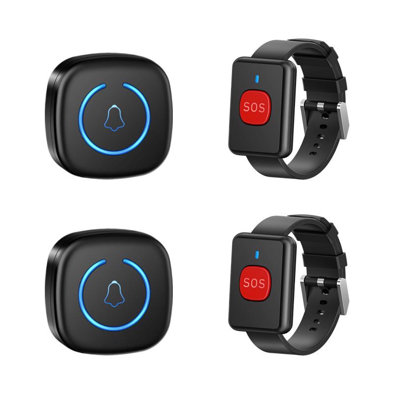A6 Smart-Armband: SOS-Funkarmbanduhr für Senioren