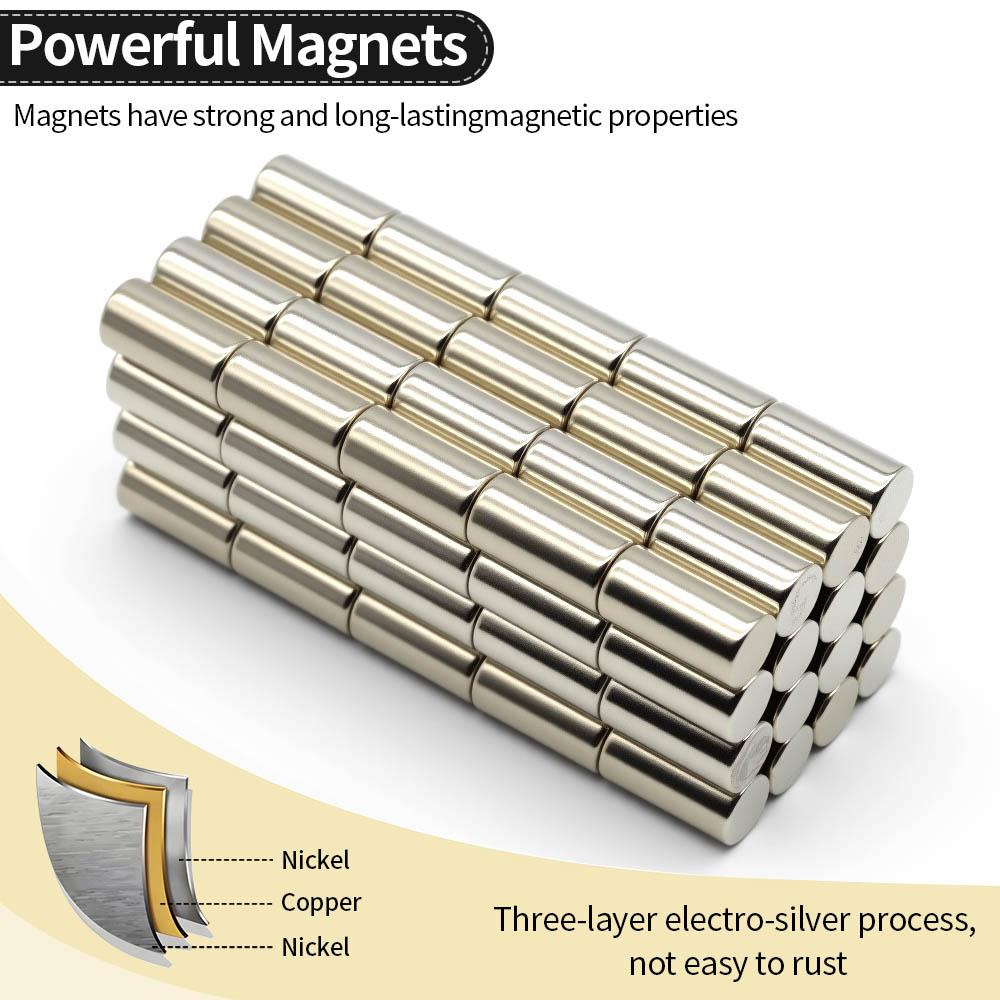10x20mm Superstarker Neodym-Magnet N35 NdFeB Permanentmagnet Runde Starke Magnete Kühlschrankmagnet