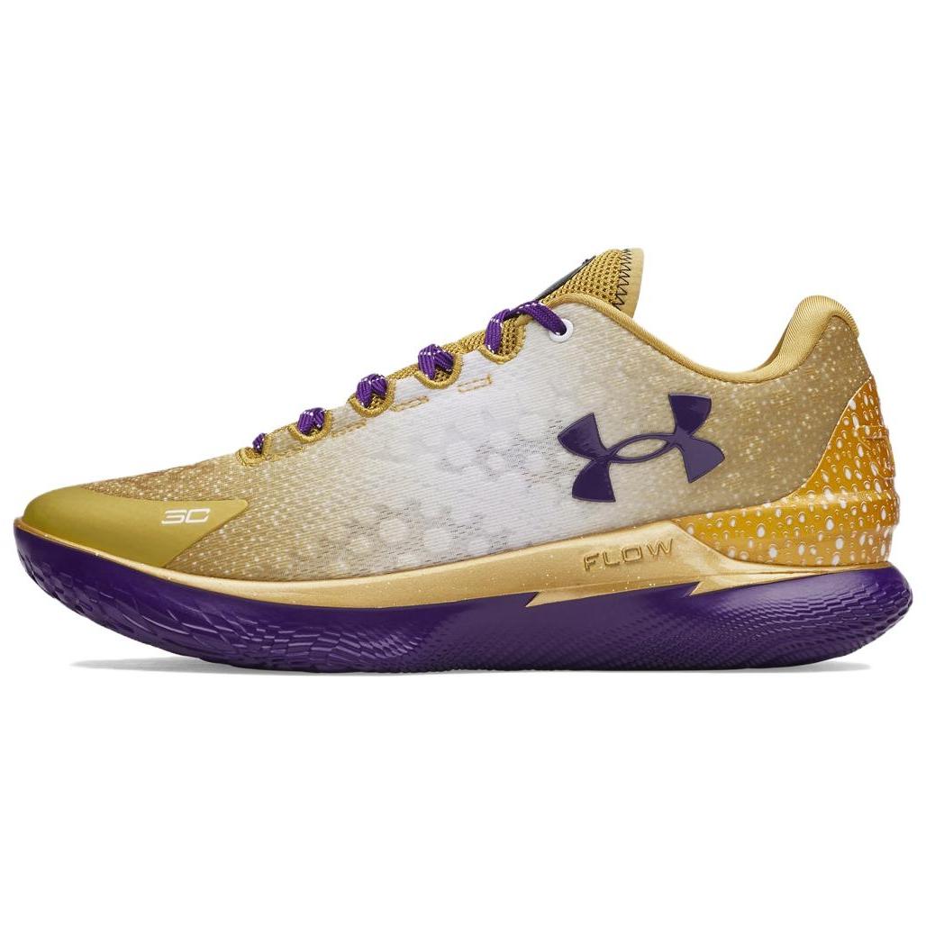 

Under Armour Curry 1 Cushioning Abrasion Resistant Breathable Low top Basketball Shoes Men s Gold Purple 3028862-700-1 43