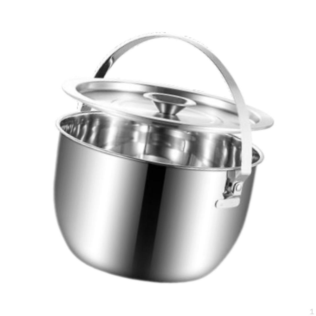 Ice Bucket with Lid Beverage Tub Beer Parties Bar Club Carry Handle Storage Bin for Restaurant