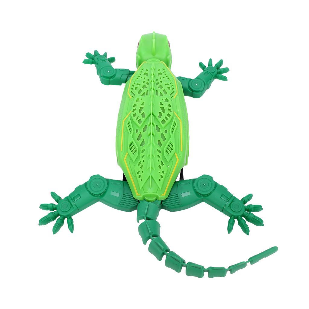Remote Control Gecko, 2.4GHz RC Wall Crawler with LED Lights, Rechargeable Multi Mode Climbing Animal Green