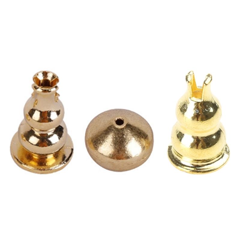 Gourd Shape Incense Stick Holder Copper Censer Bracket Household Accessory for Temple Living Room Office Decoration