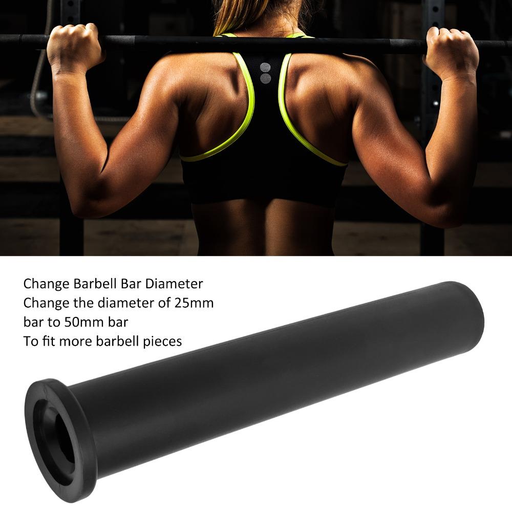Black Olympic Adapter Sleeve Removable End Diameter Adapting Sleeve Gym Strength Training