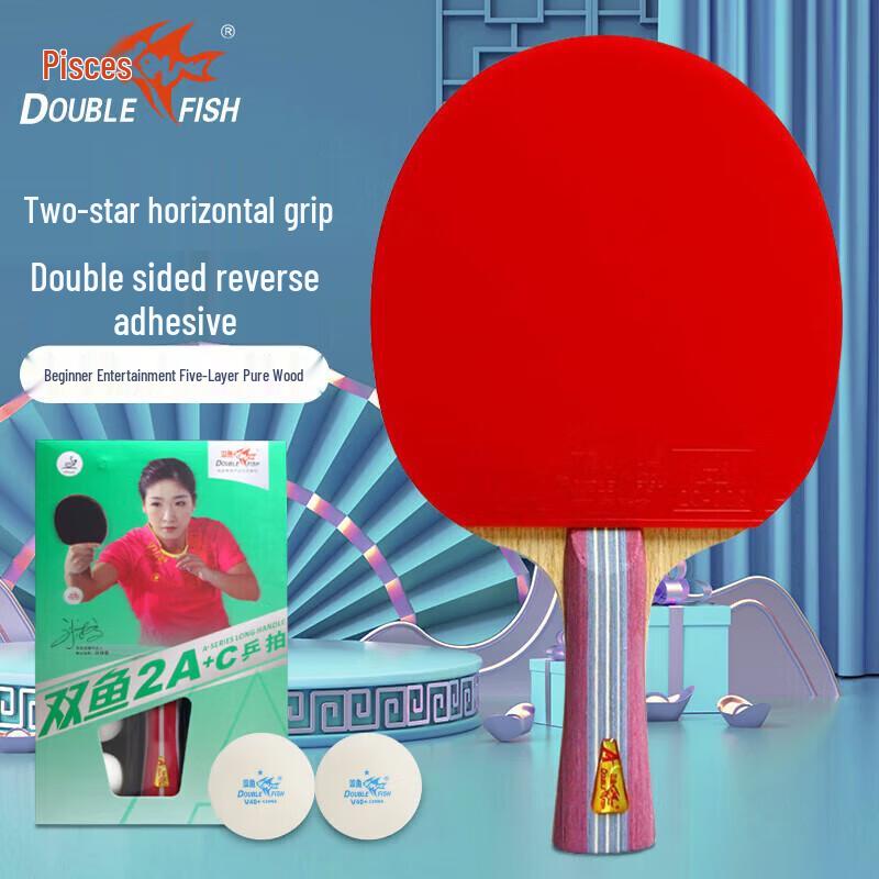

DOUBLE FISH Entry-Level Shakehand Table Tennis Paddle