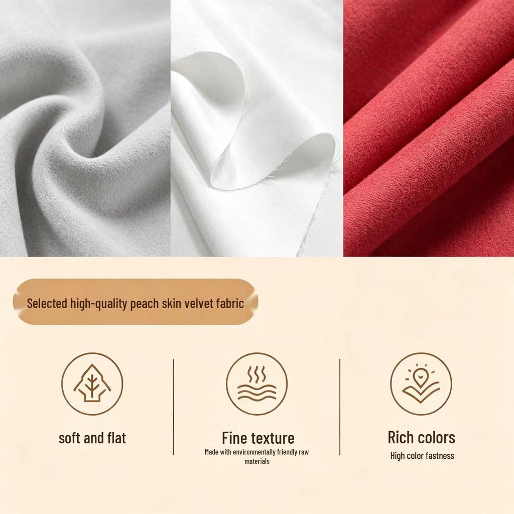 Customized Logo Print Peach Skin Velvet Tablecloth for Advertising and Exhibition Backdrops