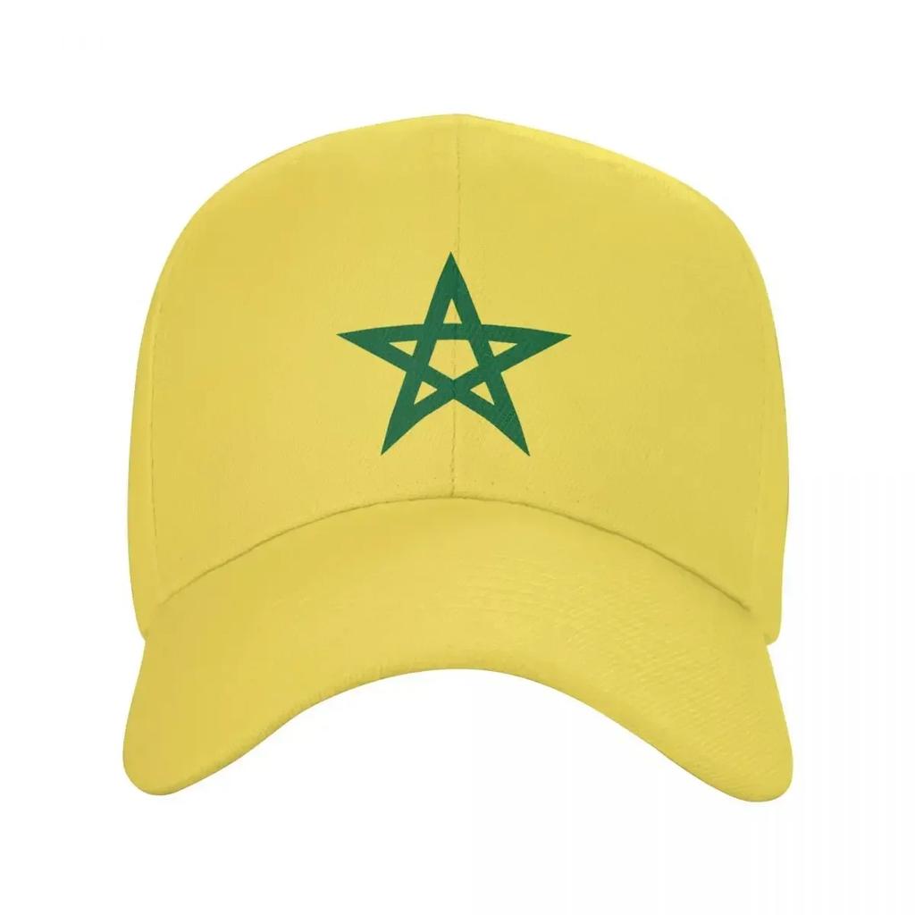 Morocco Flag Hats Unisex Women Sport Moroccan Hats Sun Caps Fishing Hat Adjustable Polyester Baseball Caps Washable