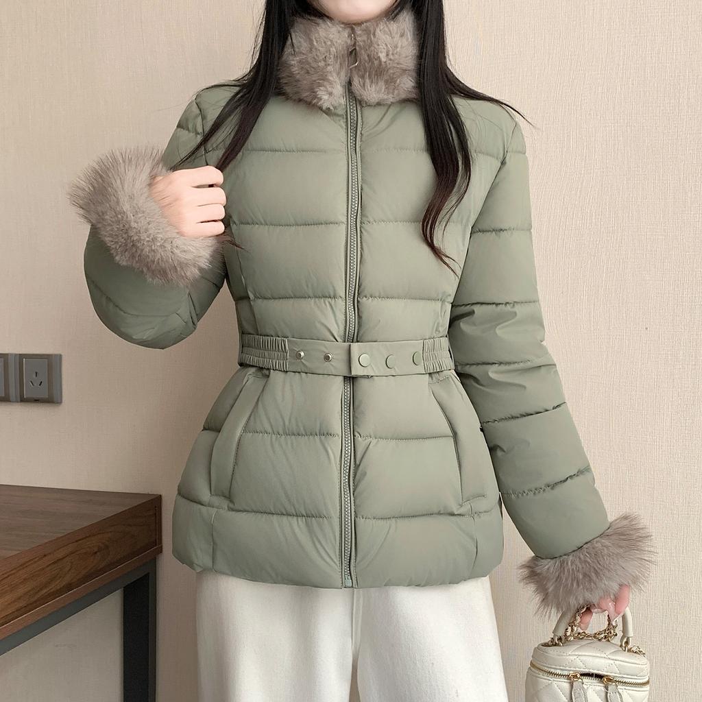 Winter new thermal stand-up collar sweater collar cotton-padded clothes fashion versatile foreign style cotton-padded clothes cotton-padded jacket