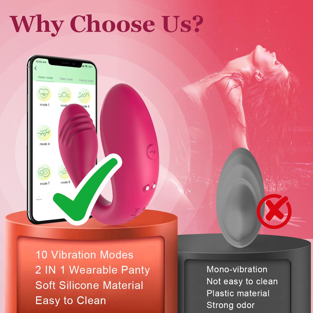 Vibrating Sex Toy For Adult Vagina Clitoris Stimulate U Type Vibrator For Women Masturbator Wireless Remote Vibration For Couple