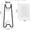 6 Sets 8 Sets Self Transparent Frame Stand Kit for 15-26cm Photo Frames with Iron Plastic for Reliable Support