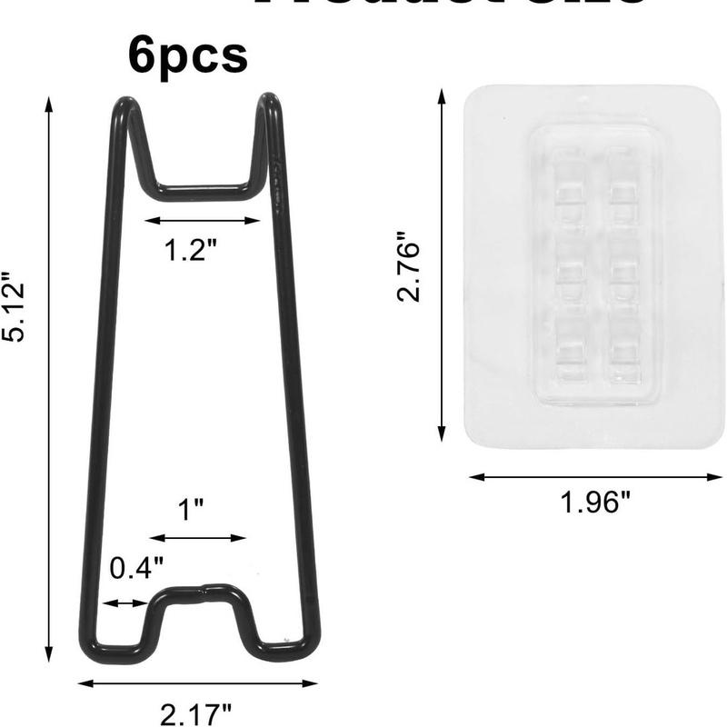 6 Sets 8 Sets Self Transparent Frame Stand Kit for 15-26cm Photo Frames with Iron Plastic for Reliable Support