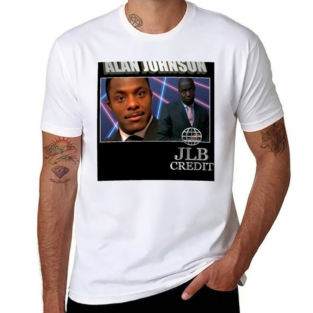 Peep Show Alan Johnson 90s Tribute Tshirt Casual Breathable Short Sleeve Top Tshirt