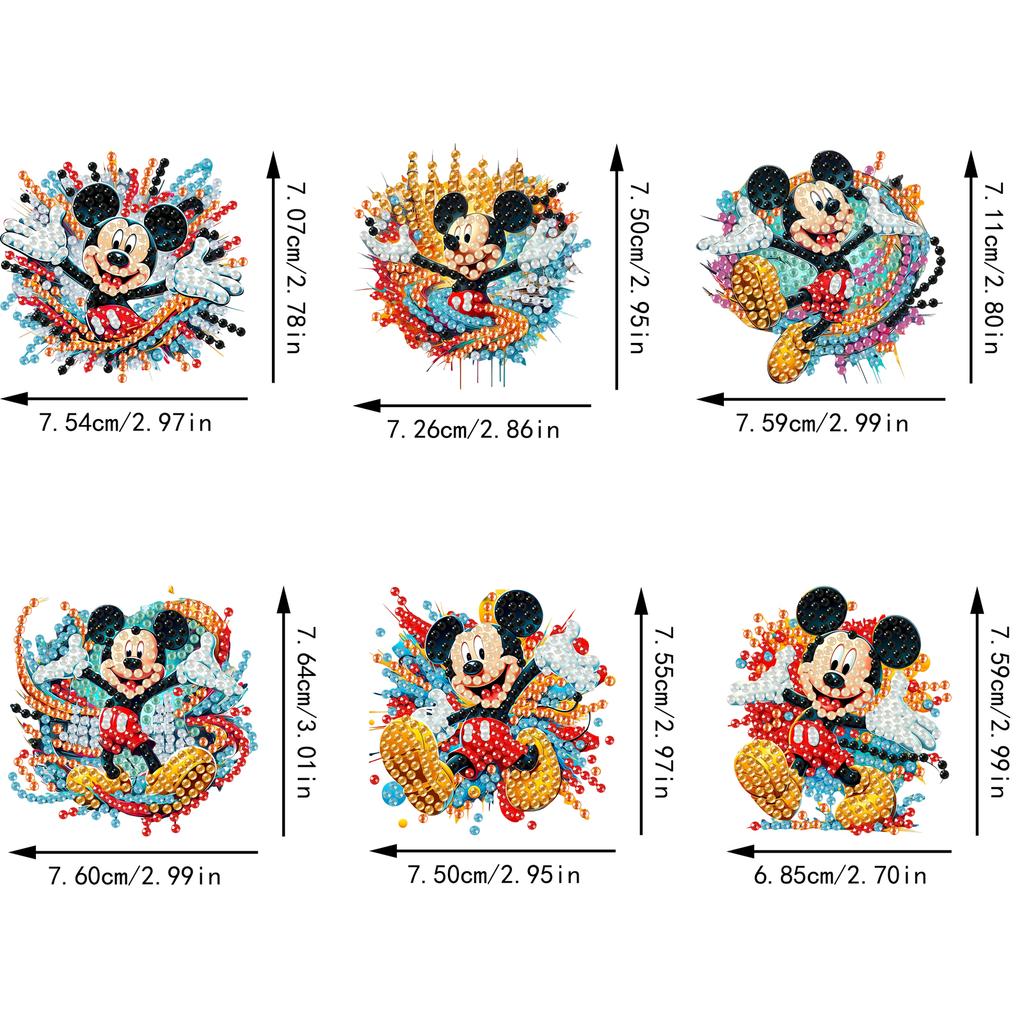 6Pcs Dance Series Diamond Art Fridge Magnet Diamond Painting Refrigerator Magnet Diamond Painting Fridge Magnet for Adults Beginners