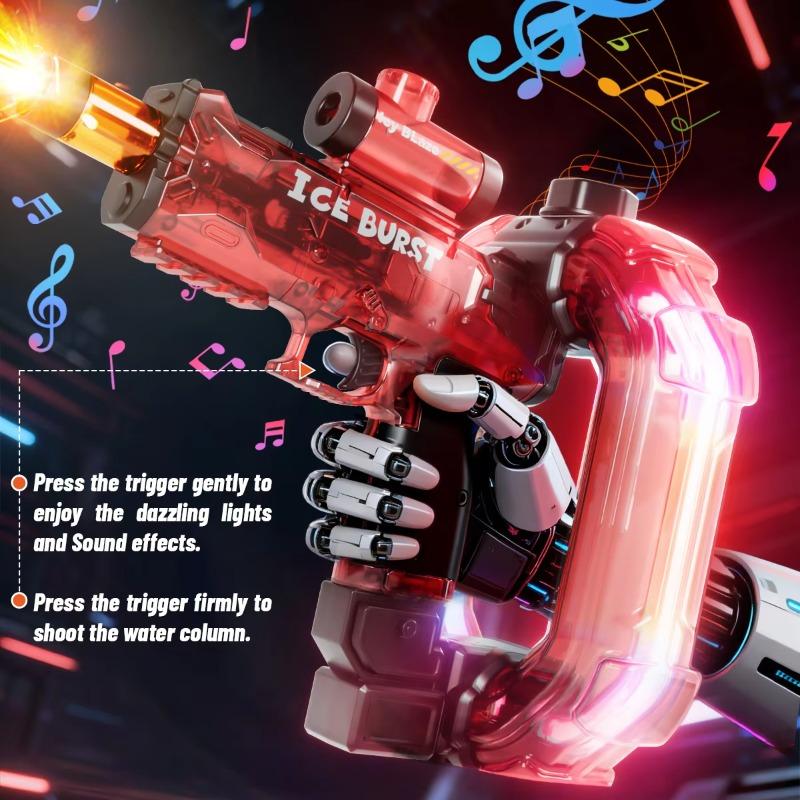 Children Electric Water Gun Toys Summer Outdoor Shooting Games Kids Beach Automatic Water Squirt Gun With Lights Sound Effects