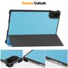 For Xiaomi Redmi Pad 2 Trifold Stand Cover ENKAY HAT PRINCE PU Leather+PC Tablet Case with Auto Wake/Sleep