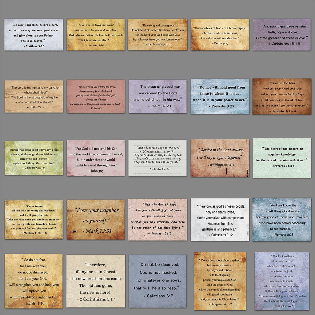 50 Bible Quotes Graffiti Stickers Personalized Creative Decorative Water Cup Tablet Stickers
