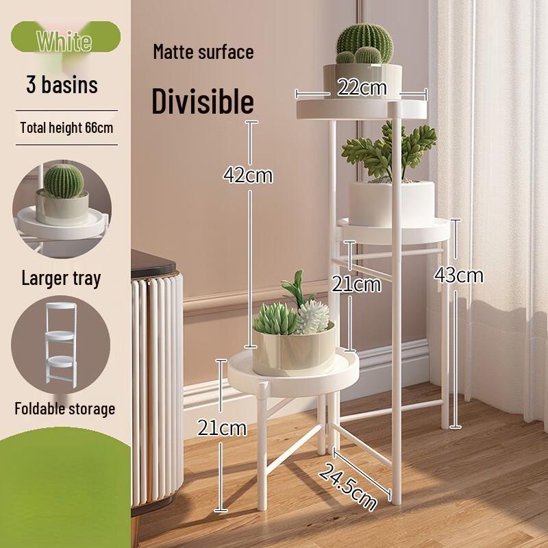 Miflame Simple Folding Metal Plant Rack
