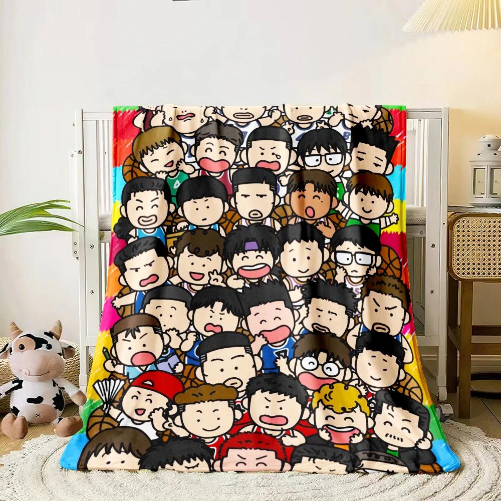 SLAM DUNK HD Print Blanket.Exquisite,Comfortable and soft,Nap,travel,work,living Room,bedroom,Chair,sofa,Picnics,Blankets,Gift