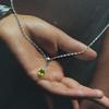 Silver Pendant with Chrysolite (60002178)
