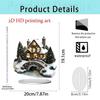 Rotating Christmas Carousel 2D Acrylic Standee - Festive Gift & Home Decoration
