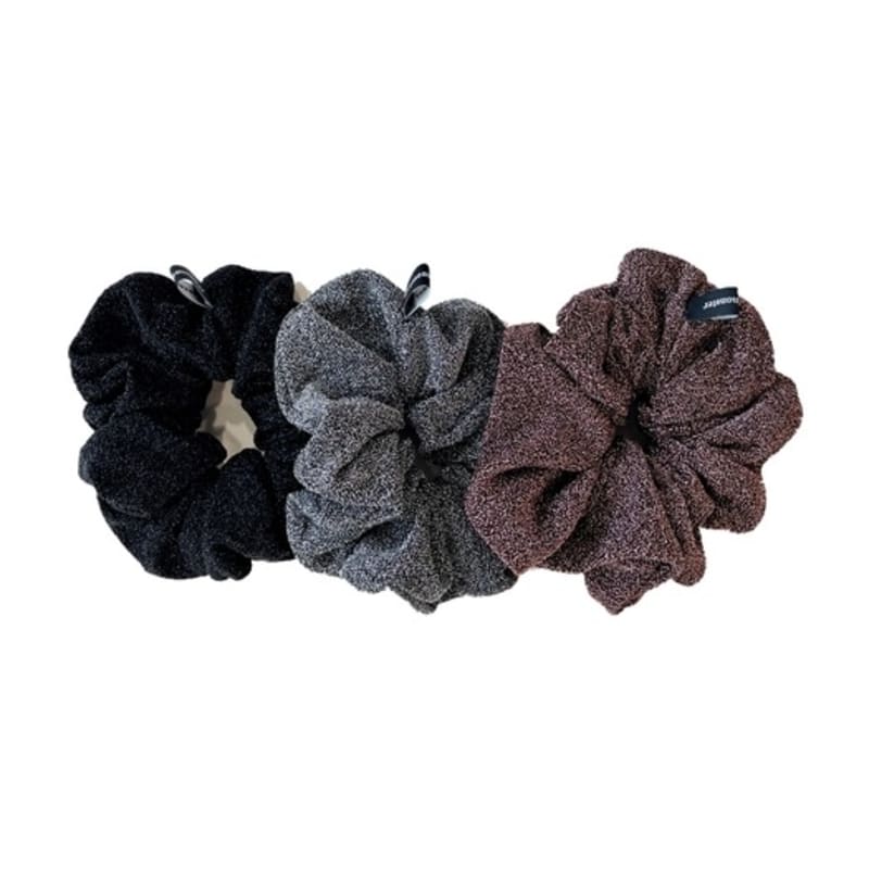 LOVE ME MONSTER Glitter Hair Scrunches M_3Color