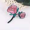 11Pcs/Set Embroidery Rose Flower Sew Iron on Home Patch Badge Bag Hat Dress Applique Rose Patch