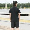 Li-Ning Skin-Friendly Comfortable Breathable Short Sleeve Sweat-Absorbing Versatile Shorts Casual Sports Set Unisex sets GKMB183-1