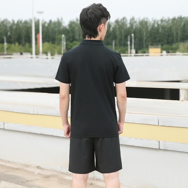 Li-Ning Skin-Friendly Comfortable Breathable Short Sleeve Sweat-Absorbing Versatile Shorts Casual Sports Set Unisex sets GKMB183-1