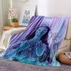 Custom Name Avatar Blue Beauty Party Blanket For Couch Bed Plush Cozy Fuzzy Blanket Super Soft Warm Blankets For Fall And Winter 0916282