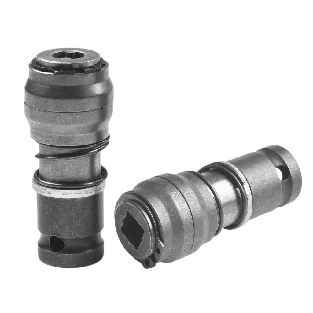 2pcs Electric Wrench Converter Driver Electric Drill Wrench To Hammer Conversion Adapter Round Square Handle Drill Bit