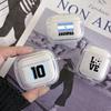 Soft Case for Apple Airpods 2 1 Earphone Cases With Hook Argentina Flag Soccer 10 For Airpod Pro 3 Pro2 Clear Protective Covers