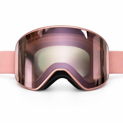 FUJIKAZE Schneebrille, Fotocromatisches Glas, REVO Fotocromatisches Spiegelglas, XG Serie (Nicht heizend), Magnetische Befestigung, Leichtgewicht (170g), Schnallenriemen