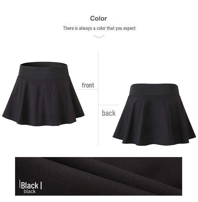 Dámské rychleschnoucí kalhoty se sukní pro tenis, tanec, jógu a běh – fitness šortky odolné proti vystavení.