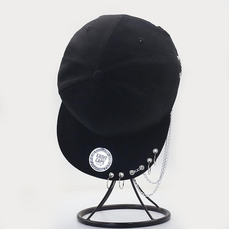 Trendy Brand Street Hoop Baseball Cap Men and Women Couple Metal Chain Cap Hip-hop Hat