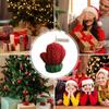 Christmas 3D Woolen Gloves Aromatherapy Candle Festive Scented Candle Handmade Christmas Ornament Gift Holiday Aromatherapy