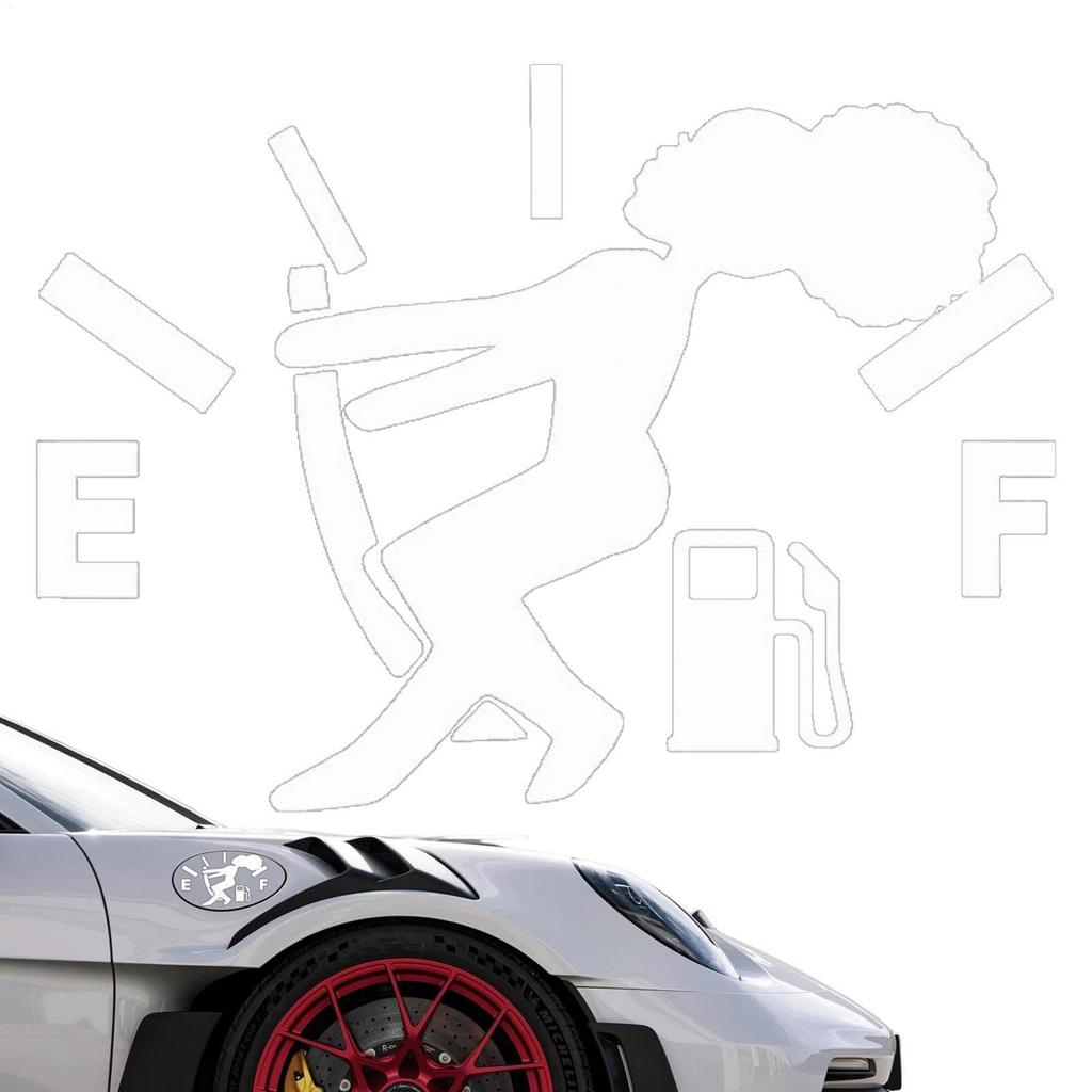 Funny Gas Tank Cover Sticker - Strong Adhesive Car Fuel Tank Sticker | Hilarious