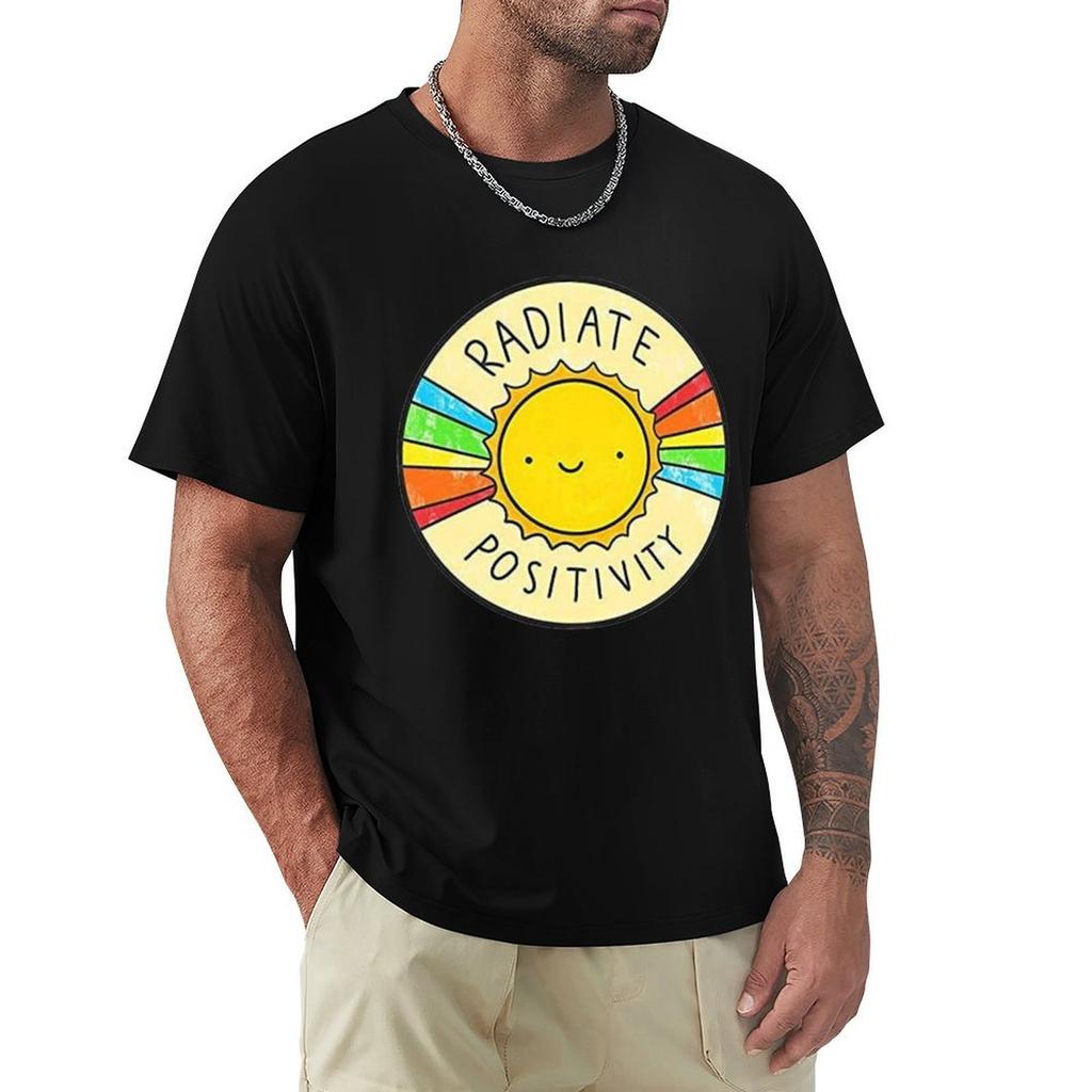 New Radiate Positivity TShirt Classic Basic Casual TShirt